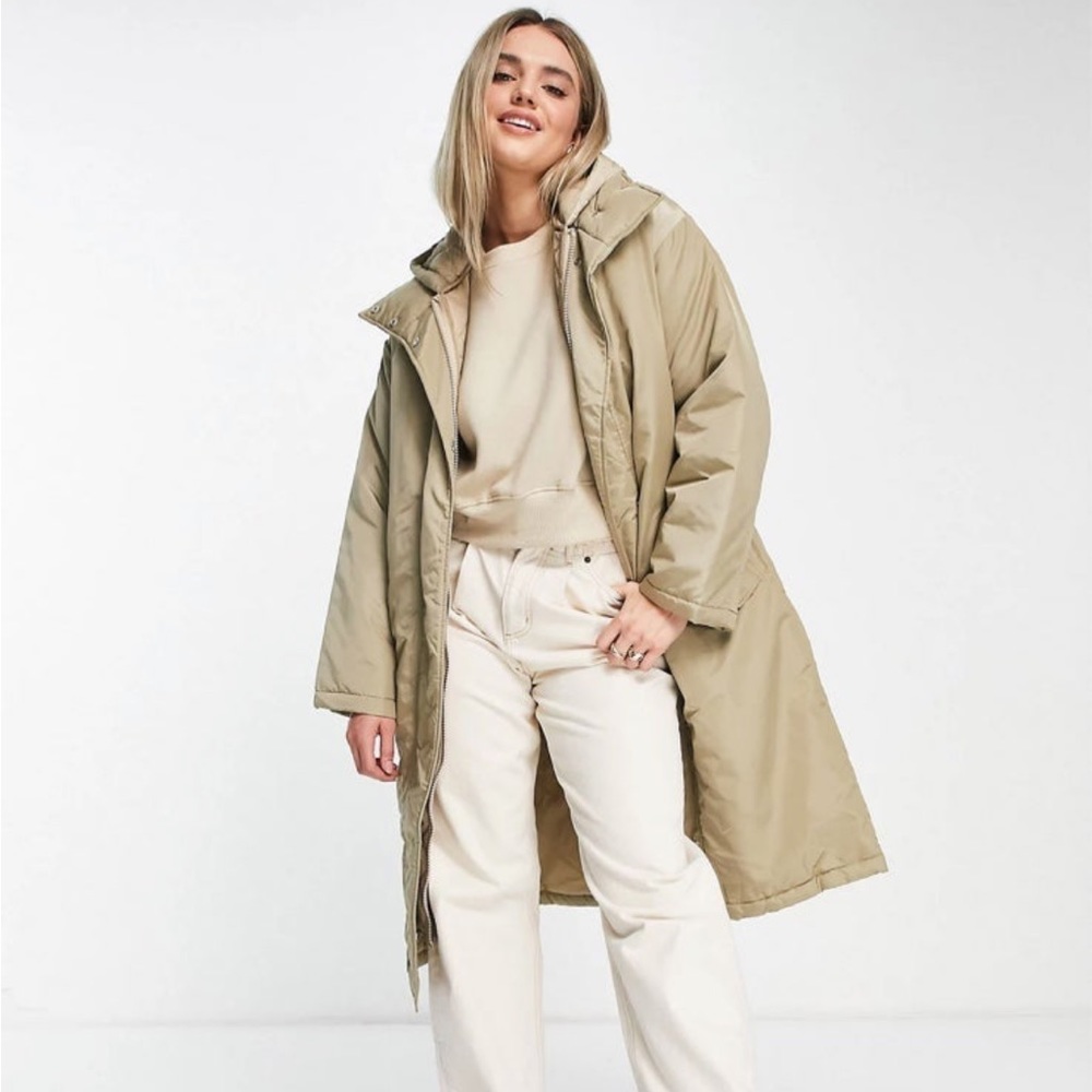 ASOS long oversized parker size 4